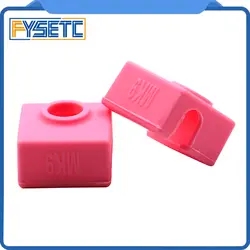 2 шт. 20*20*10 мм MK9 силиконовые Носки для девочек нагреватель розовый цвет блок Крышка силиконовая изоляция для репликатора Анет Prusa i3 MK7/MK8/MK9