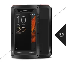 Мощный чехол Love Mei для Sony Xperia XZ, 5,2 дюймов, водонепроницаемый противоударный алюминиевый чехол+ закаленное стекло
