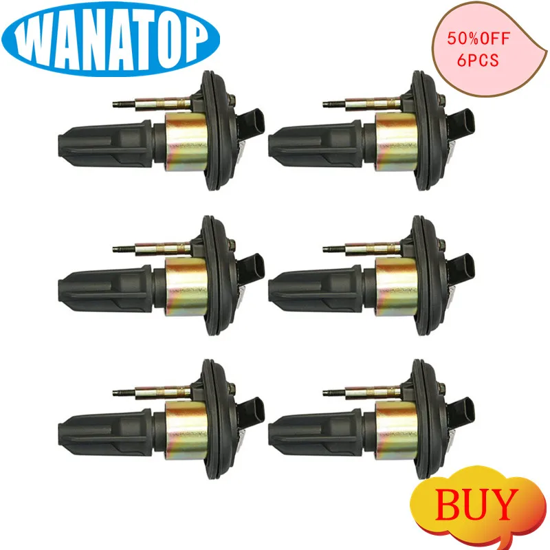 NEW Set of 6 Pack Ignition Coils for Chevy Trailblazer GMC Canyon Envoy