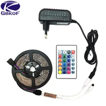 5 mètres 300Led Non LED rgb imperméable Bande Lumière 2835 DC12V 60leds/M Flexible D'éclairage Ruban Blanc/Blanc Chaud/Bleu Bande(China)