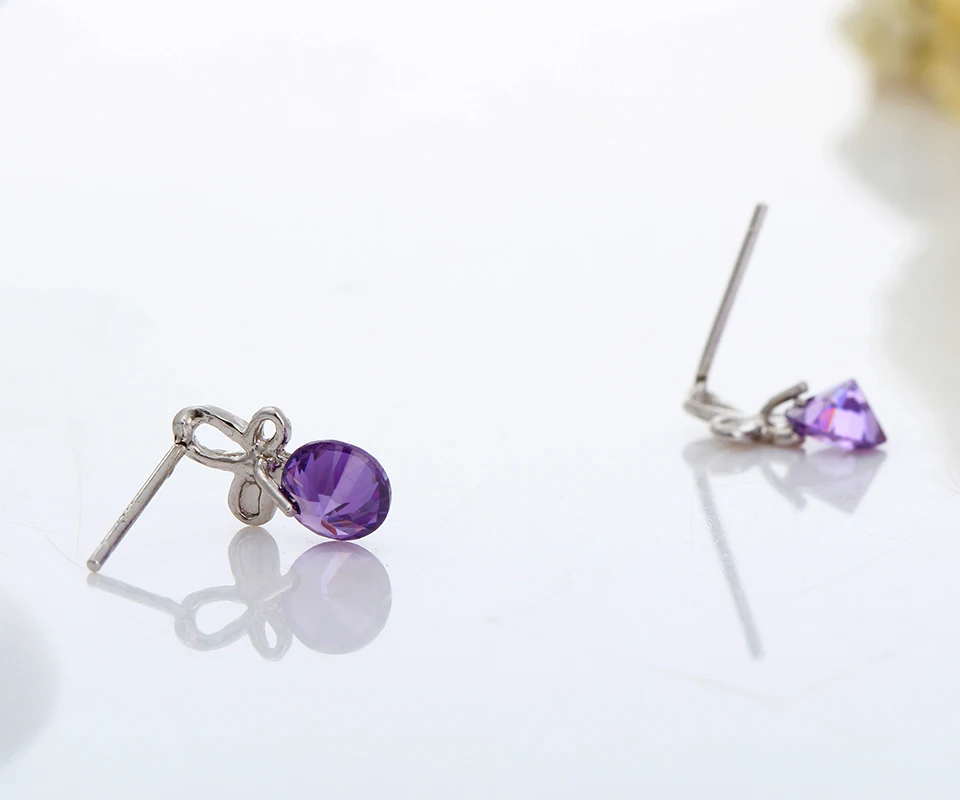 Серьги гвоздики из серебра 925 пробы с фианитами|cz stud earrings|stud earringsstud earrings for women |