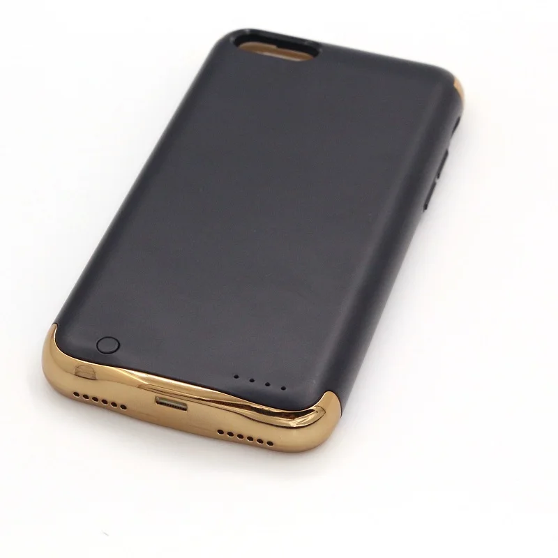 Light Luxury Electroplating 4500mah Backup charger for iphone 7 plus battery backup cases