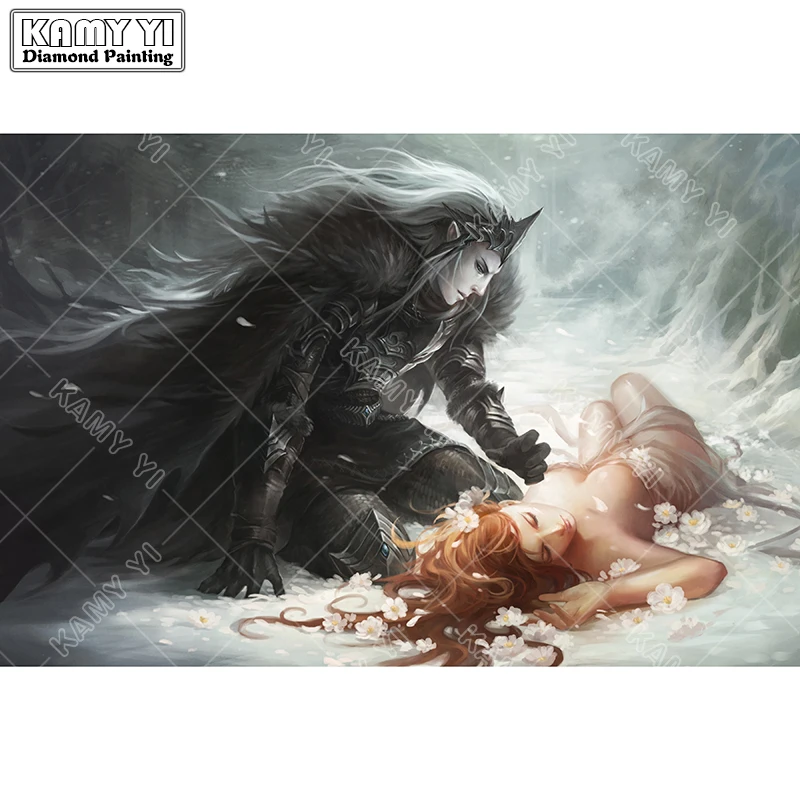 

Full Square drill 5D DIY Diamond embroidery Hades And Persephone Diamond Painting Cross Stitch Rhinestone Mosaic decoration