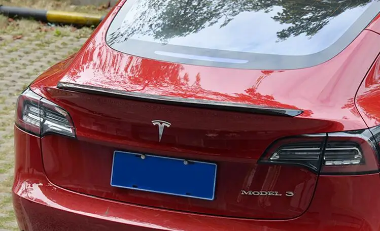 Для Tesla модель 3- заднее крыло спойлер, багажник багажника крылья спойлер из углеродного волокна 3 м коллоидная установка