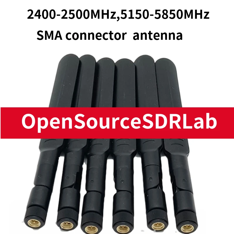 2400 МГц-2500 МГц 5150 МГц-5850 МГц SMA Антенна для HackRF One