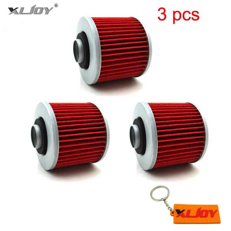 3x Oil Filters For Yamaha Yfm700 Raptor Sr400 Xt660 Tdm900 Xvs650