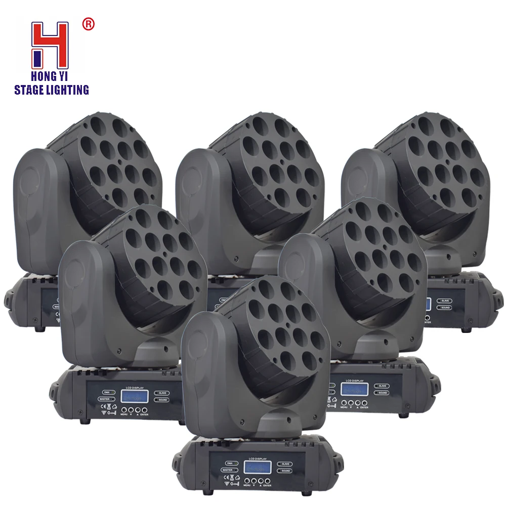 

Moving Head Beam Light 12x12W 4in1 RGBW LED color mixing effect strobe effect good for Disco DJ Party