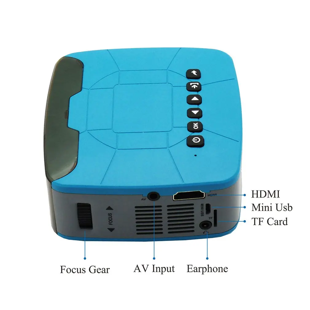 U20 Мини проектор USB HDMI AV видео портативный проектор для домашнего кинотеатра кинопроектор Proyector