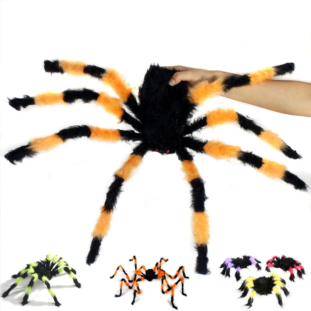 babaite vivid plush halloween spider prop decoration festive supply house party bar big size toy spiders