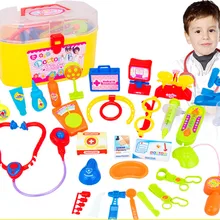 Детские игрушки игра в доктора наборы игрушечная аптечка доктор игрушки стетоскоп Инъекции Детские Подарки