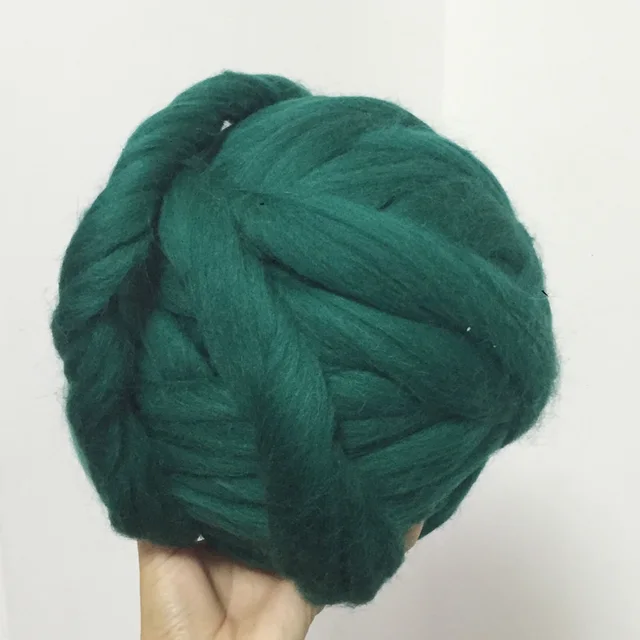 1000G Super Thick Chunky Yarns For Knitting Merino Wool Yarn 3 4 CM