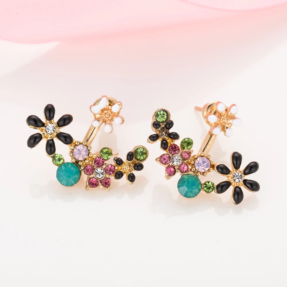 Женские серьги с искусственным жемчугом в Корейском стиле|fashion flower earings|flower