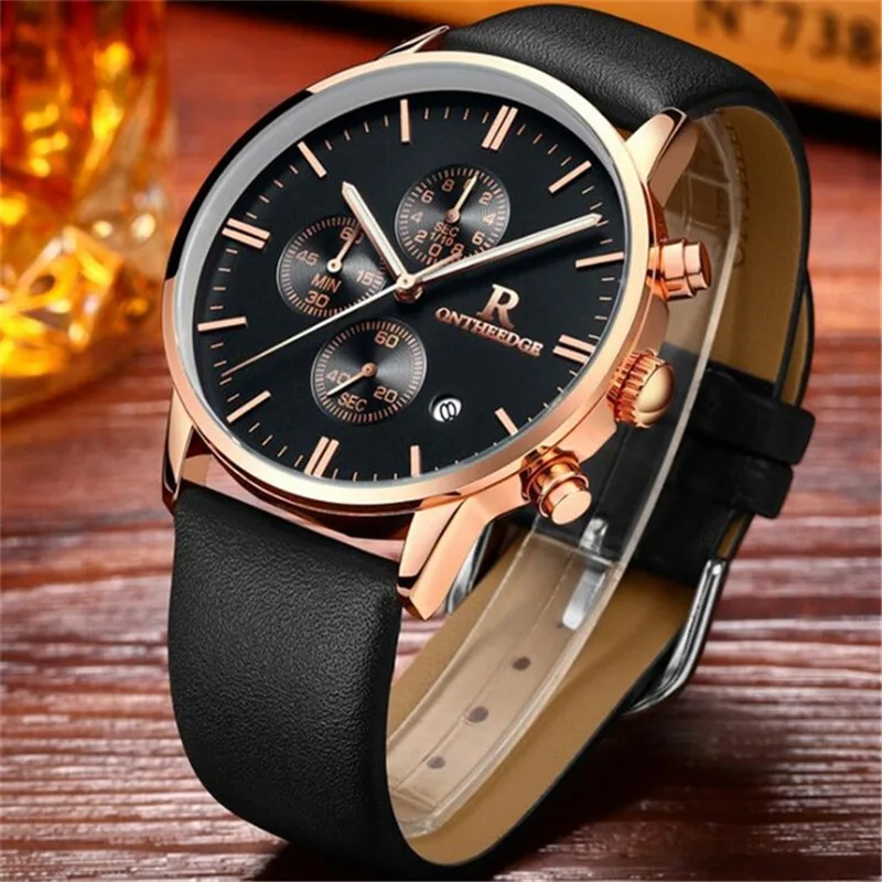 

Relojes Hombre Luxury Brand Men Military Sport Luminous Wrist Watches Men Leather Quartz Watch relogio masculino Small Dial Work