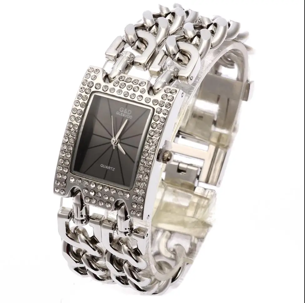 G& D Лидирующий бренд Роскошные женские наручные часы кварцевые часы женские часы-браслет платье Relogio Feminino Saat подарки Reloj Mujer - Цвет: A038