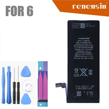 

1810mAh Rechargeable battery 6G batteries for iphone 6 6G replacement batteria 0 Cycles batteries with repair tool sticker