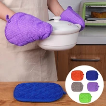 21*17,8 cmHeat Resistant Прихватки изоляции анти-скольжения горшок Pad Bowel Держатель клип пособия по кулинарии выпечки печь Рукавицы Кухня