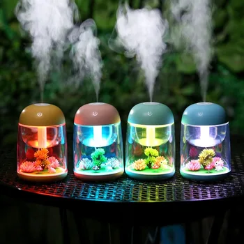 

New USB Micro Landscape Humidifier Mini Portable size LED Light for Home Office Car Mist Maker Essential Oil Diffuser