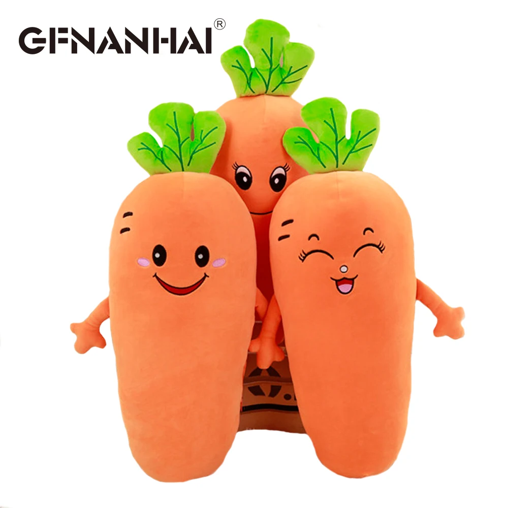 1pc 65cm cartoon carrot plush toy stuffed soft down cotton cute vegetable plush nap pillow for ...