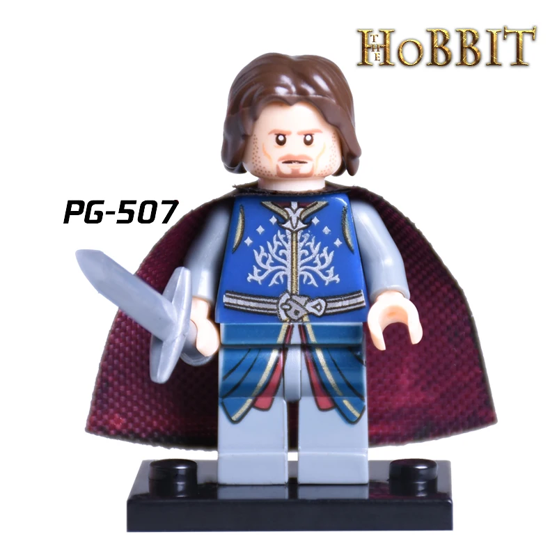 1 шт. Арагорн II PG507 Властелин Колец Хоббит theoden grima boromir DIY фигурки строительных