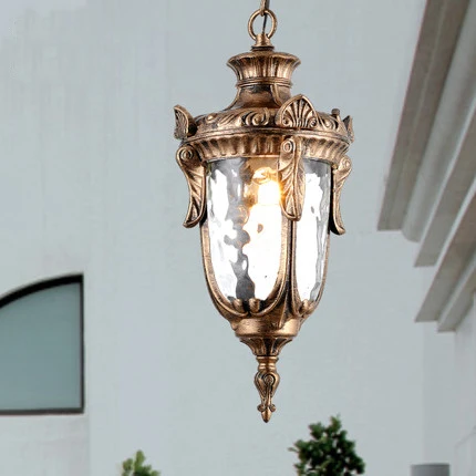 Outdoor Pendant Light Lights Waterproof Lamp Vintage Pavilion Pendant Light Lights Waterproof Lamp