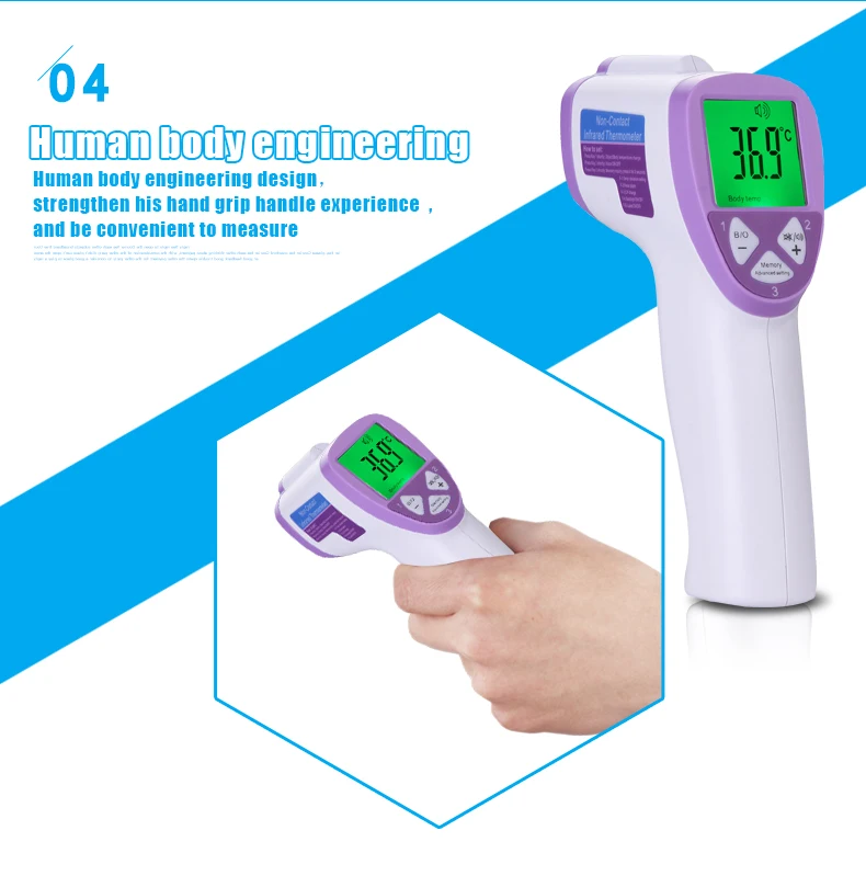 Новое поступление профессиональная цифровая ЖК-дисплей Инфракрасный термометр младенца Бесконтактный Температура измерения инструмент