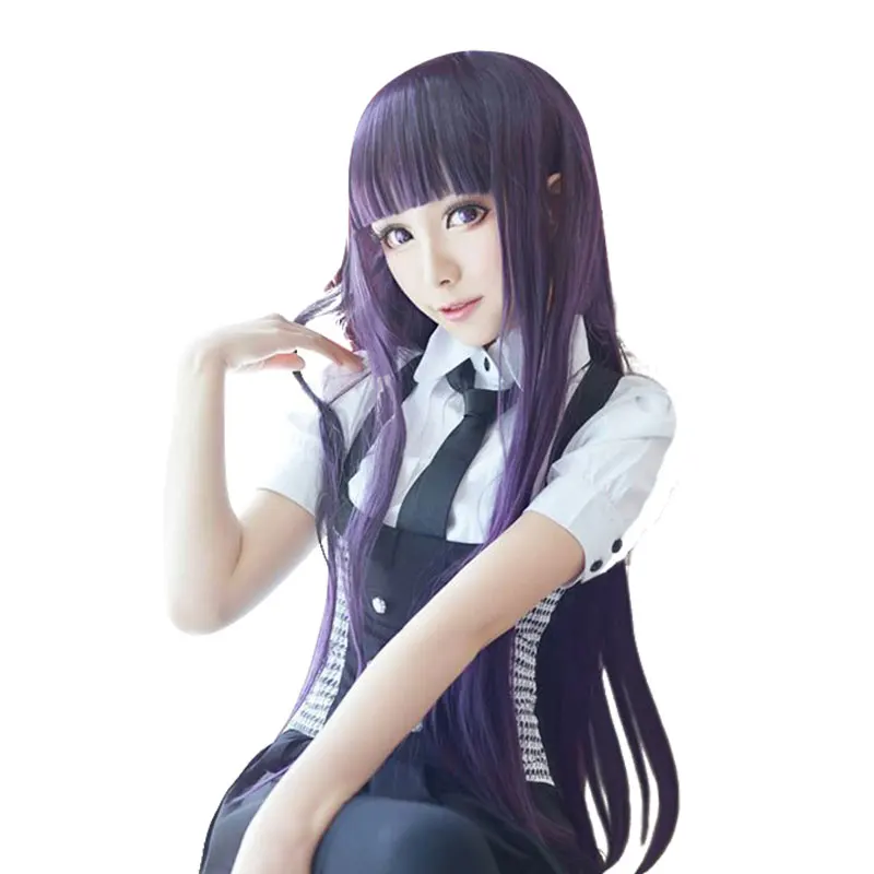 Парик для косплея HSIU Ririchiyo Shirakii Inu x Boku SS парики костюма Хэллоуина бесплатная