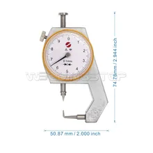 Инспекционный Циферблат Толщиномер gage/0,1 мм X 10 мм/контактный измерительная головка