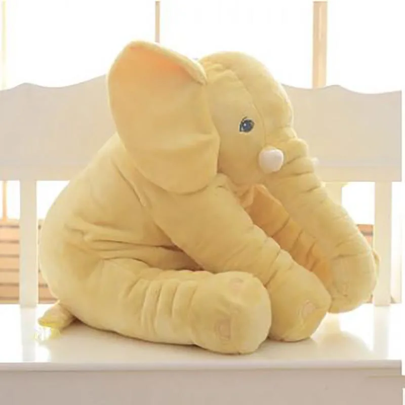 40cm yellow Детская подушка Summitkids, мягкая подушка для кормления слона, детское постельное белье, украшение, детские плюшевые игрушки, рождественский подарок - Цвет: 40cm yellow
