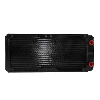 

240mm 18 Tubes G4/1 Aluminum PC Motorcycle Water Cooling Radiator Heat Sink CPU Cooler Heat Radiating for Laptop