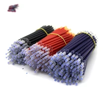 20 pieces / set of pen refill handle sign rod 0.5 mm bullet red blue black ink gel pen ballpoint pen replacement pen stationery zinc alloy golf ball head ballpoint pen gel ink pen set silver golden