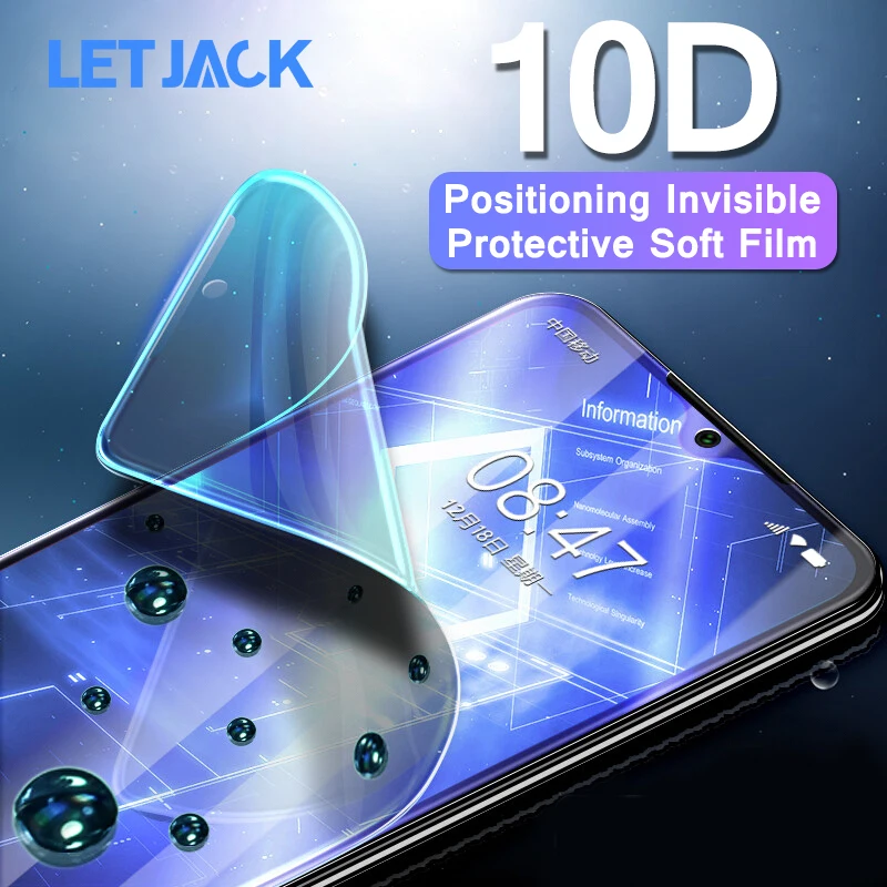 

10D Curved Edge Invisible Soft Film for Xiaomi Redmi Note 7 6 5 Pro 4X Full Screen Protector for Redmi 5 Plus 6A Protective Film