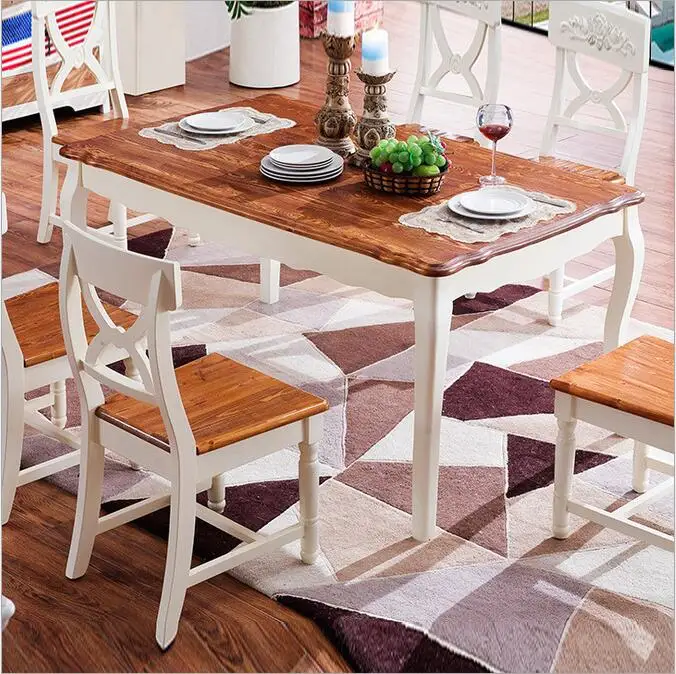 Antique Style Italian Dining Table, 100% Solid Wood Italy Style Luxury
marble Dining Table Set o1107