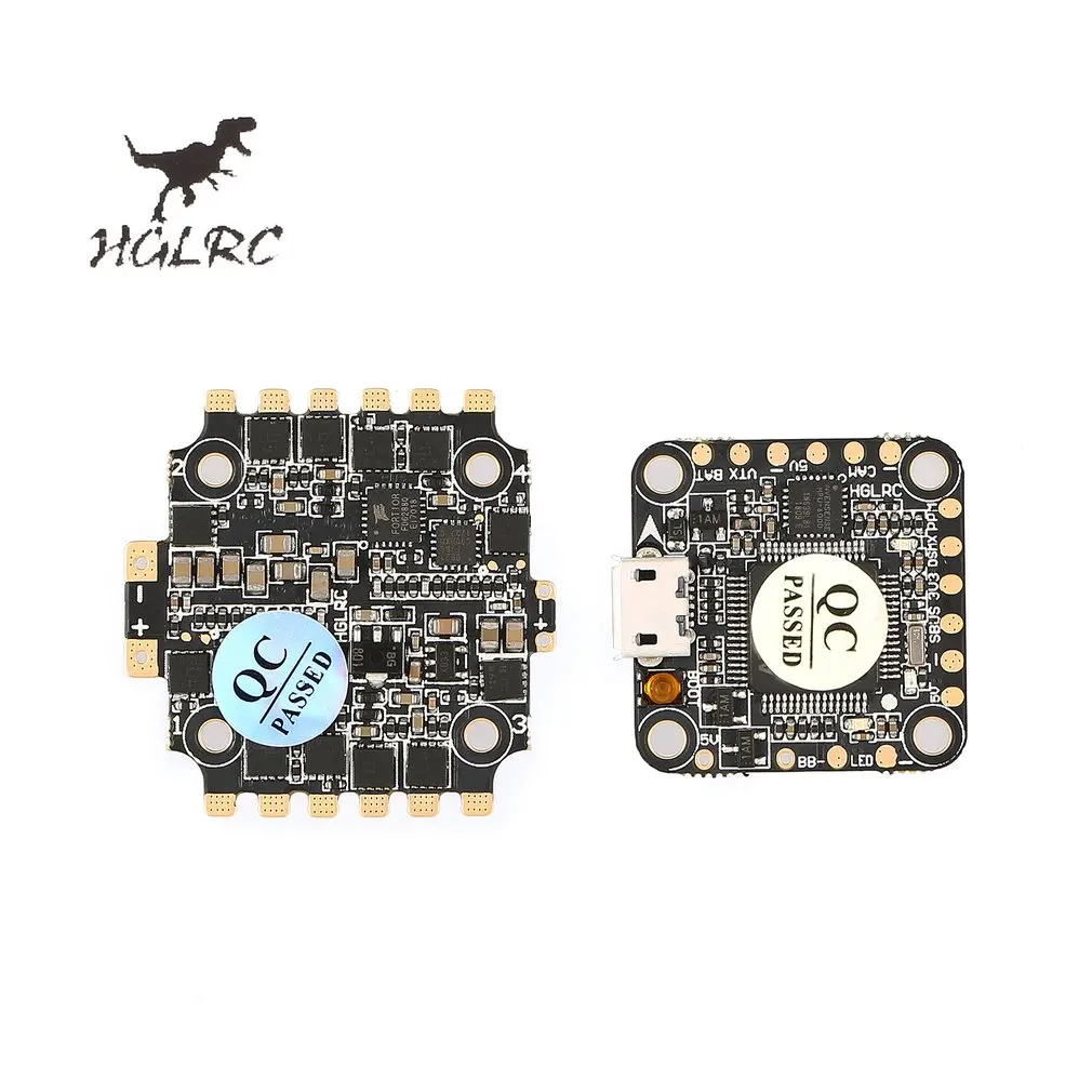 

HGLRC XJB F440 F428 F438 F4 Tower Flight Controller Betaflight OSD 4in1 40A Blheli_S ESC for 65-50mm RC Racing Quadcopter Drone