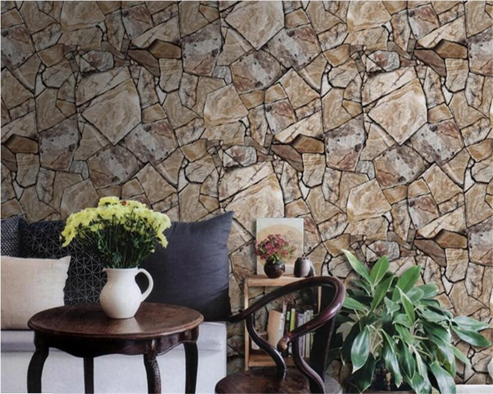 Verrassend Beibehang Mooie retro stone patroon cultuur marmeren textuur CS-47