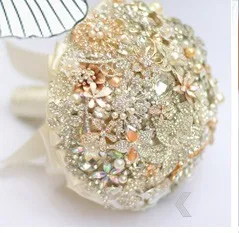 Китайский стиль свадебный букет перл кристалл бахромой цветок мяч высокого класса на заказ невеста перл букет красный брошь букет