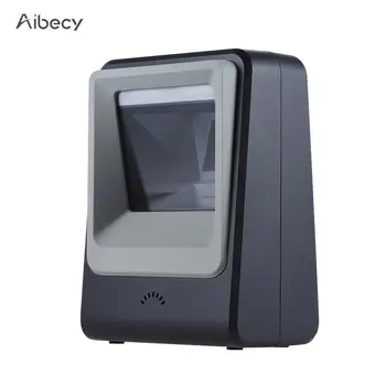 

Wired Automatic Desktop 1D Barcode 2D QR Code Image Scanner Reader Scanning Platform Hands-free for Mobile Payment Supermarket