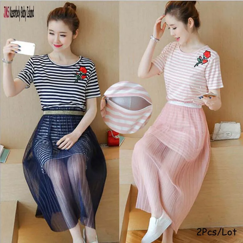 

JMS Kasenbely Pregnancy Dress Clothes Chiffon Pregnancy Clothing Mternity Clothing Short Nursing Dress Grossesse robe