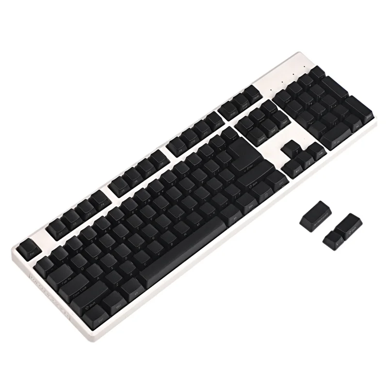 YMDK толстый PBT черный белый Dolch OEM профиль Keycap набор ключей подходит для Steelseries 6GV2 7G - Цвет: Black