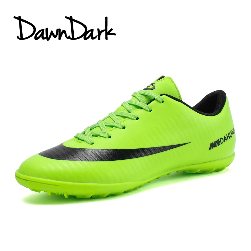 

Football Shoes Men Spring Summer Boys Turf Soccer Cleats Spring Summer Black Orange Male Athletic Soccer Boots Cheap