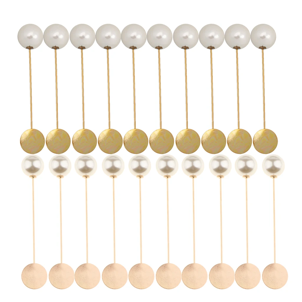 20 Pieces Wholesale Copper Lapel Stick Pin Tie Hat Scarf Brooch DIY Tray Pad Findings Making Crafts