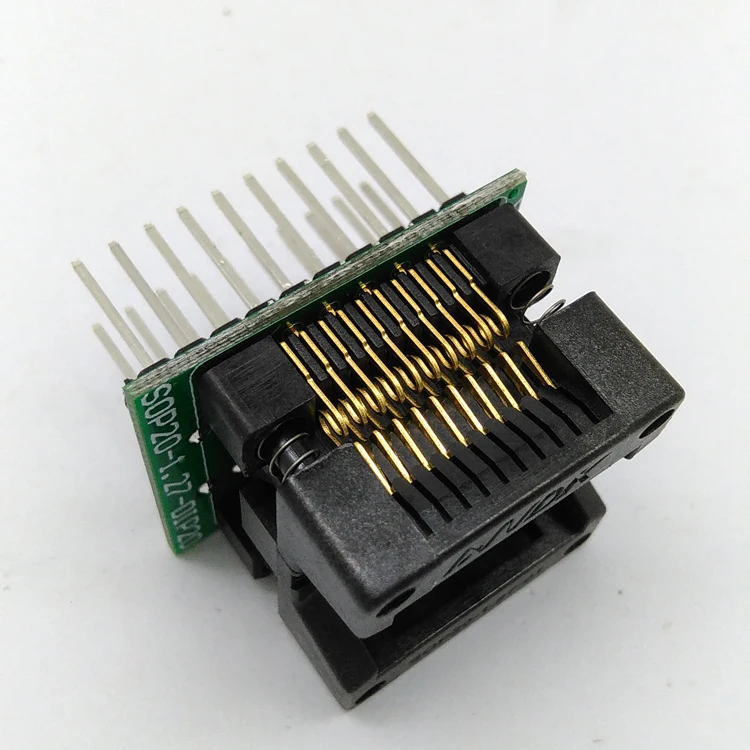 SOP20 SOIC20 SO20 к DIP20 программирующая розетка шаг 1 27 м IC ширина корпуса 5 4 мм 209mil флэш