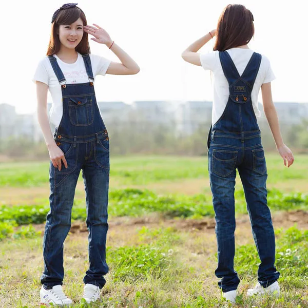Womens Long Denim Jeans Work Farm 