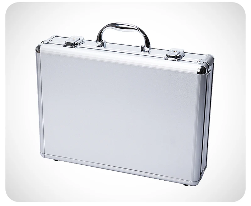 Tactical box aluminium tool case 345*245*75MM tool and file storage Hard carry tool box Hand Gun Locking Pistol with foam lining