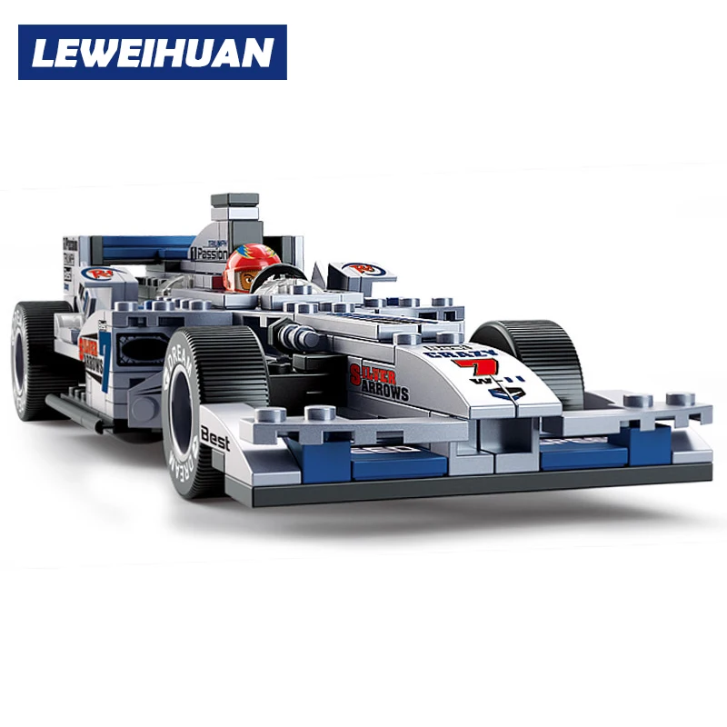 

F1 Racing Car Model Building Block Set DIY Bricks Toys For Children Boy Birthday Toys Gifts Compatible with Legoe Friends