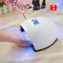 Горячая 48 Вт Светодиодная УФ Сушилка для ногтей Itelligent Индукционная синхронизация 30 s/60 s/90 s ЖК-дисплей для Гель-лак для ногтей Лечение быстрой сушилки для ногтей