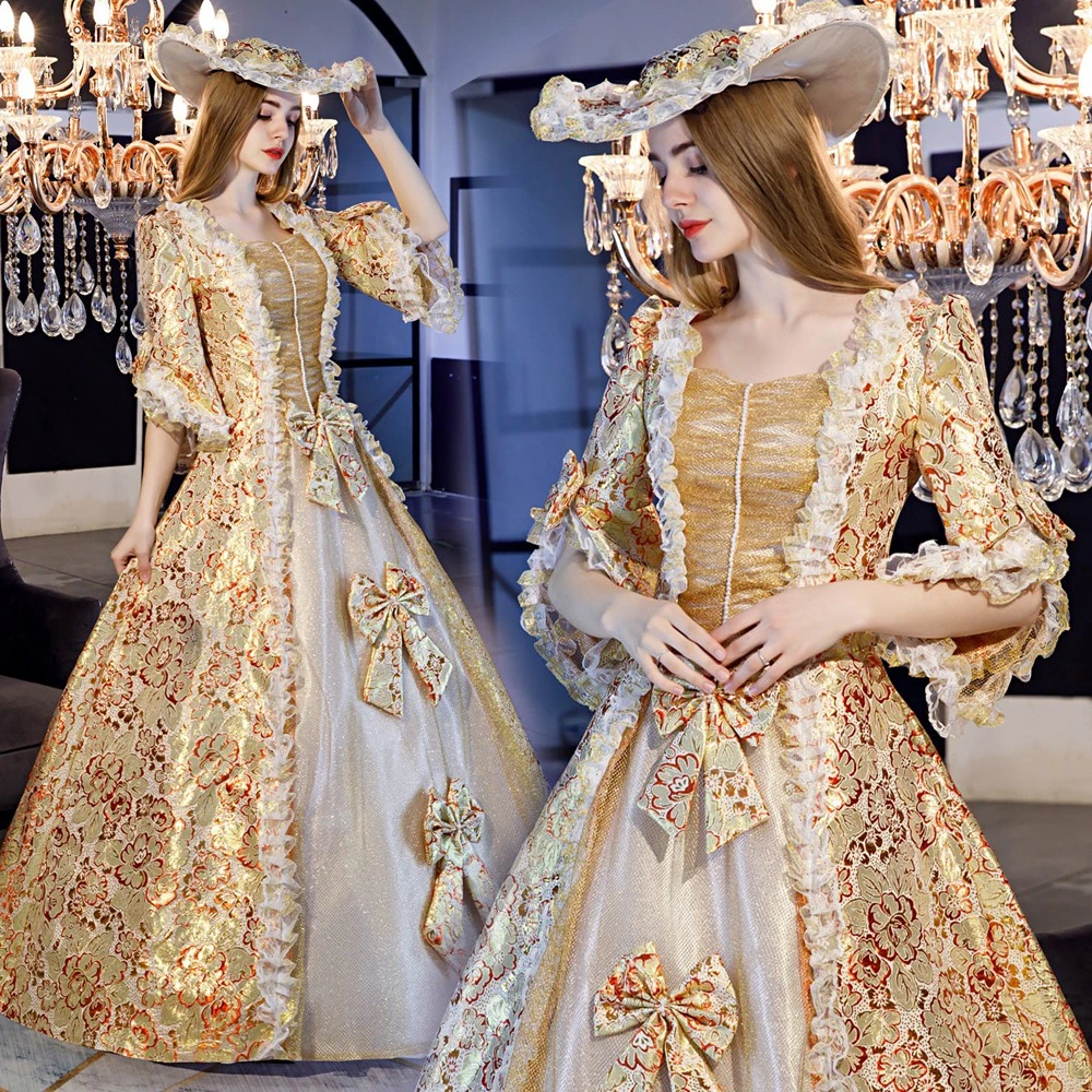 18世紀のロココグリーンのロイヤルコートドレス レトロなバロック様式の服 ルネッサンススタイル マリーアントワネット ウエディングドレス Aliexpress