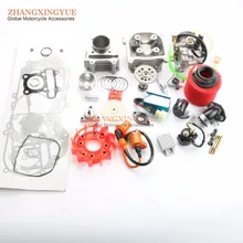 50mm Big Bore Kit AC CDI 9 Hole Cam Fan 20mm Carburetor 38mm Air Filter for