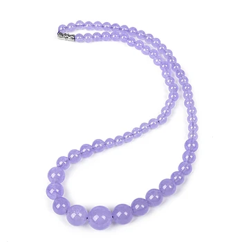 

Purple with transparent Violet Jas-per jewelry necklace, generous and temperamental semiprecious