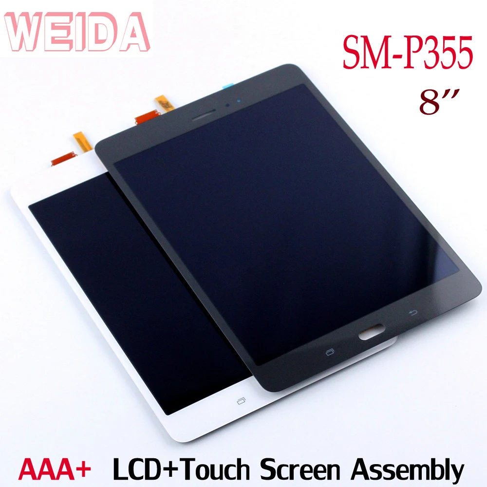 Замена ЖК-дисплея WEIDA " для samsung Galaxy Tab A SM-P355 P355 кодирующий преобразователь сенсорного экрана в сборе