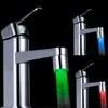 7 цветов RGB меняющийся светодиодный светильник для водопроводного крана, светильник для душа, насадка для душа, кухонный датчик давления, ак... ► Фото 3/6